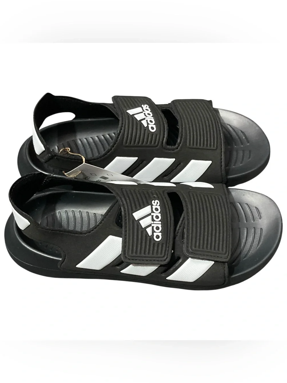 NEW Kids' Adidas Black Altaswim 2.0 Water Shoes Sandals - Size 2